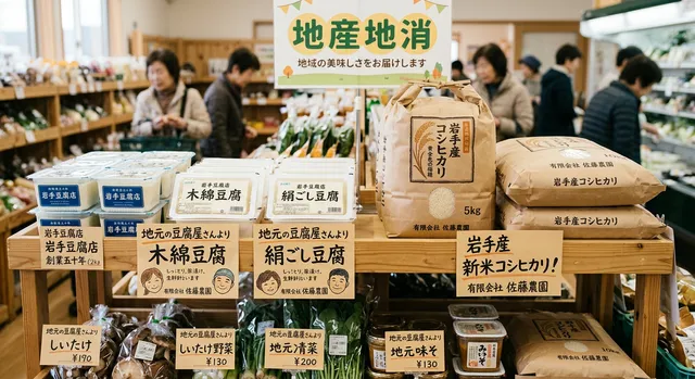 地元産コーナー